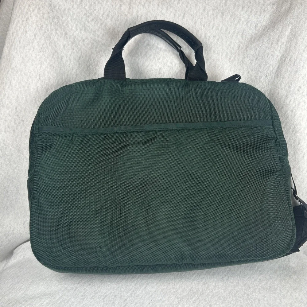 Patagonia Vintage Briefcase Green Made In USA ‎ Crossbody Straps Travel Work